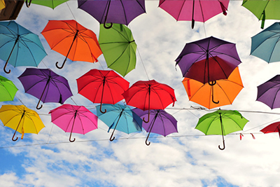 rainbow umbrella